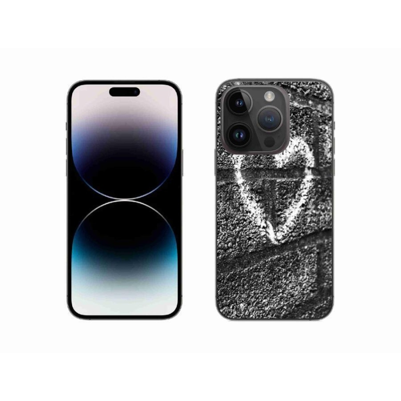 Zselés borítás mmCase iPhone 14 Pro 6.1 készülékhez - szív a falon