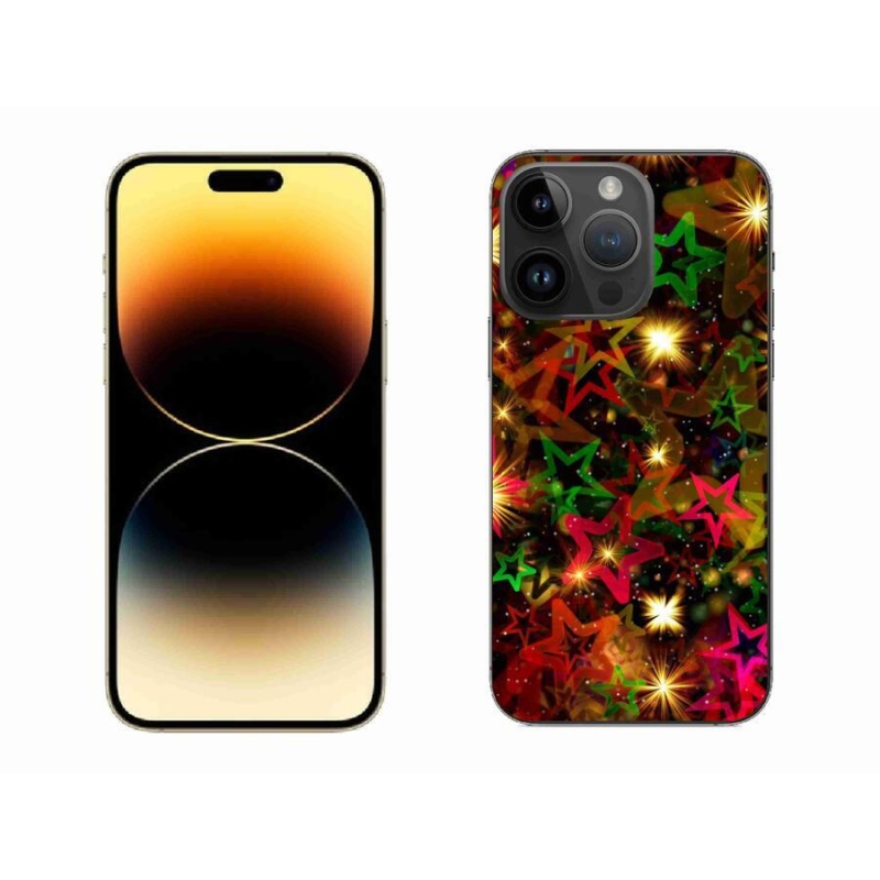 Gél borítás mmCase iPhone 14 Pro Max 6.7 - színes csillagok iPhone 14 Pro Max készülékhez