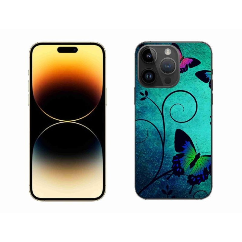 Zselés borítás mmCase iPhone 14 Pro Max 6.7 készülékhez - színes pillangók