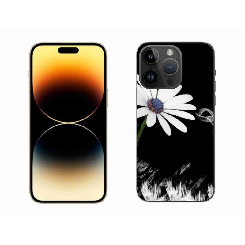 Zselés borítás mmCase iPhone 14 Pro Max 6.7 készülékhez - fehér virág