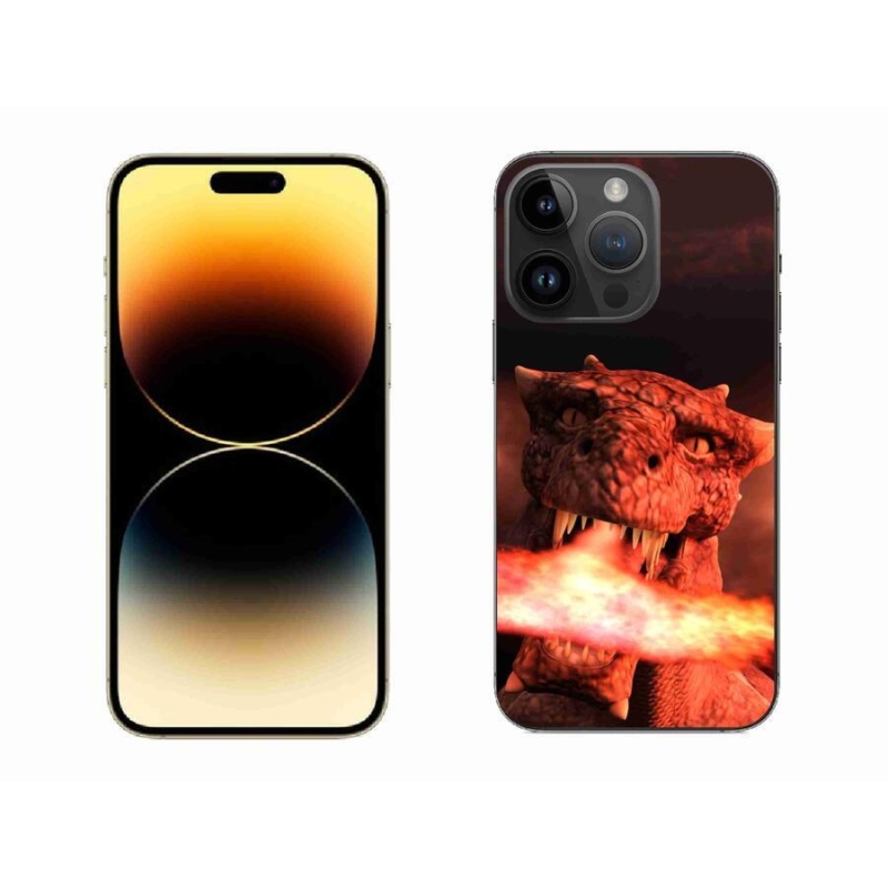 Zselés borítás mmCase iPhone 14 Pro Max 6.7 - sárkány színű tokhoz