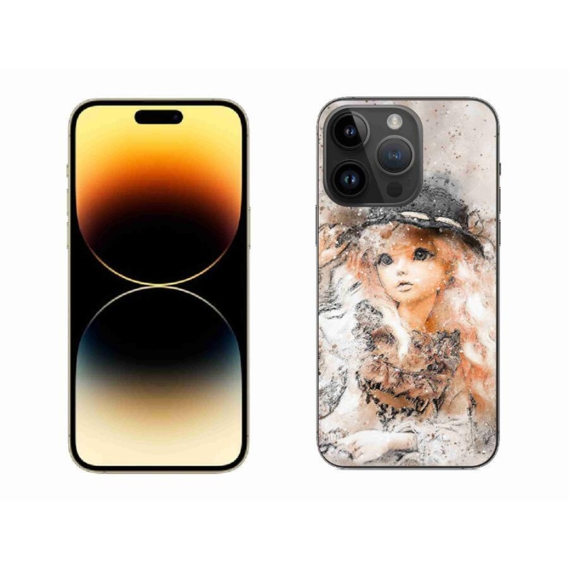 Zselés borítás mmCase iPhone 14 Pro Max 6.7 készülékhez - lány sapkával