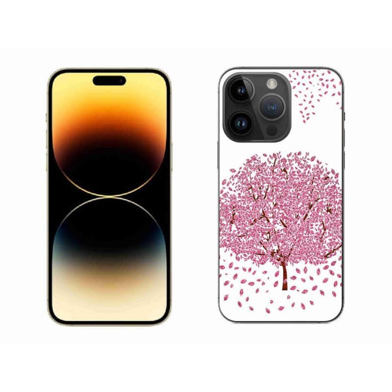 Gél borítás mmCase iPhone 14 Pro Max 6.7 készülékhez - rajzfilmfa levelekkel