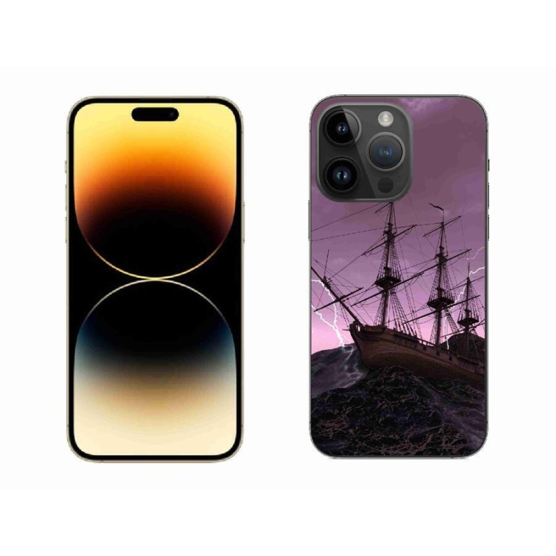 Zselés borítás mmCase iPhone 14 Pro Max 6.7 készülékhez - hajó a viharban