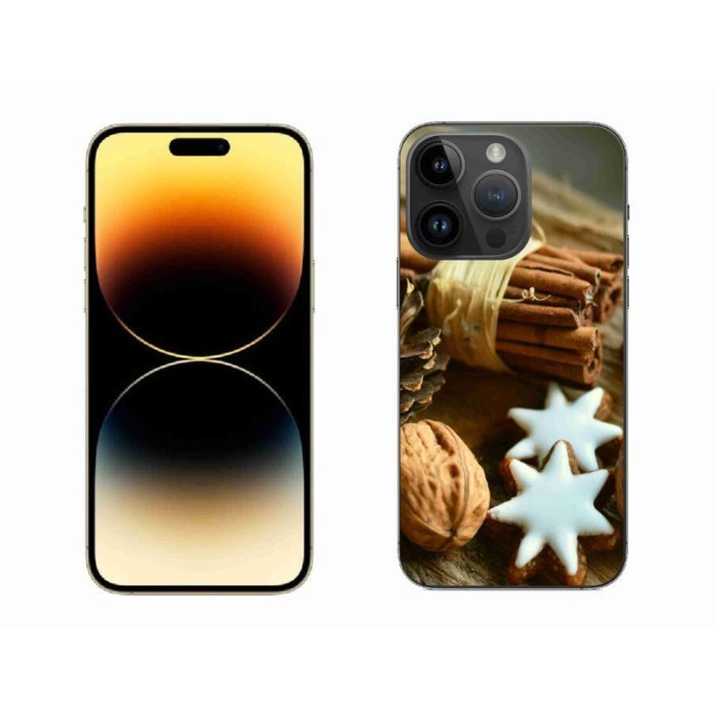 Zselés borítás mmCase iPhone 14 Pro Max 6.7 készülékhez - fahéj és mézeskalács