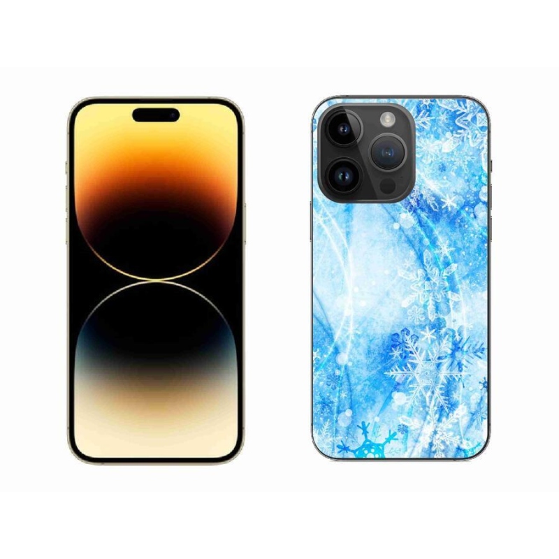 Zselés borítás mmCase iPhone 14 Pro Max 6.7 készülékhez - hópelyhek