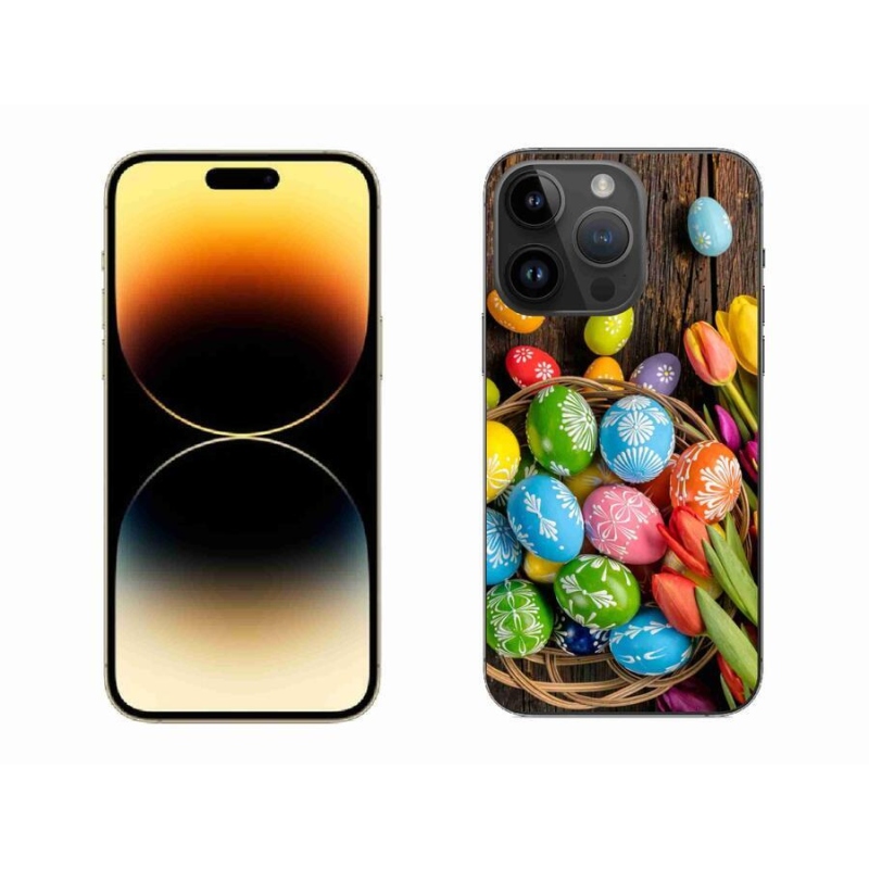 Zselés borítás mmCase iPhone 14 Pro Max 6.7 készülékhez - Húsvéti tojás