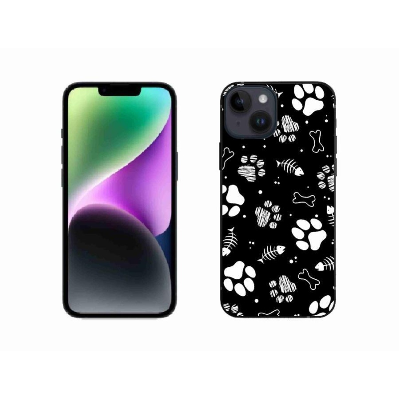 Gél borítás mmCase iPhone 14 készülékhez - kutyamancsok