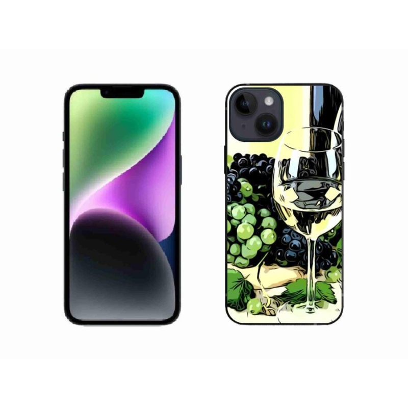 Zselés borítás mmCase iPhone 14 készülékhez - pohár bor