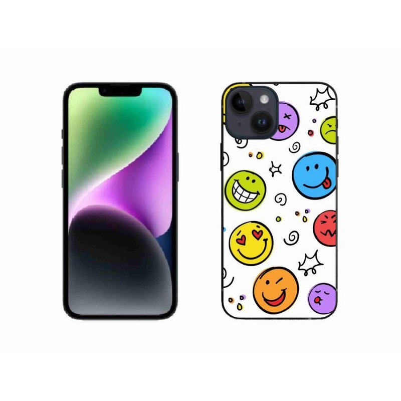 Zselés borítás mmCase iPhone 14 készülékhez - smiley-k
