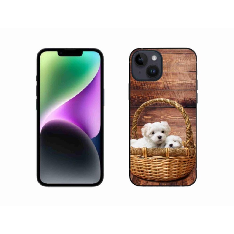 Zselés borítás mmCase iPhone 14 készülékhez - kölyökkutyák