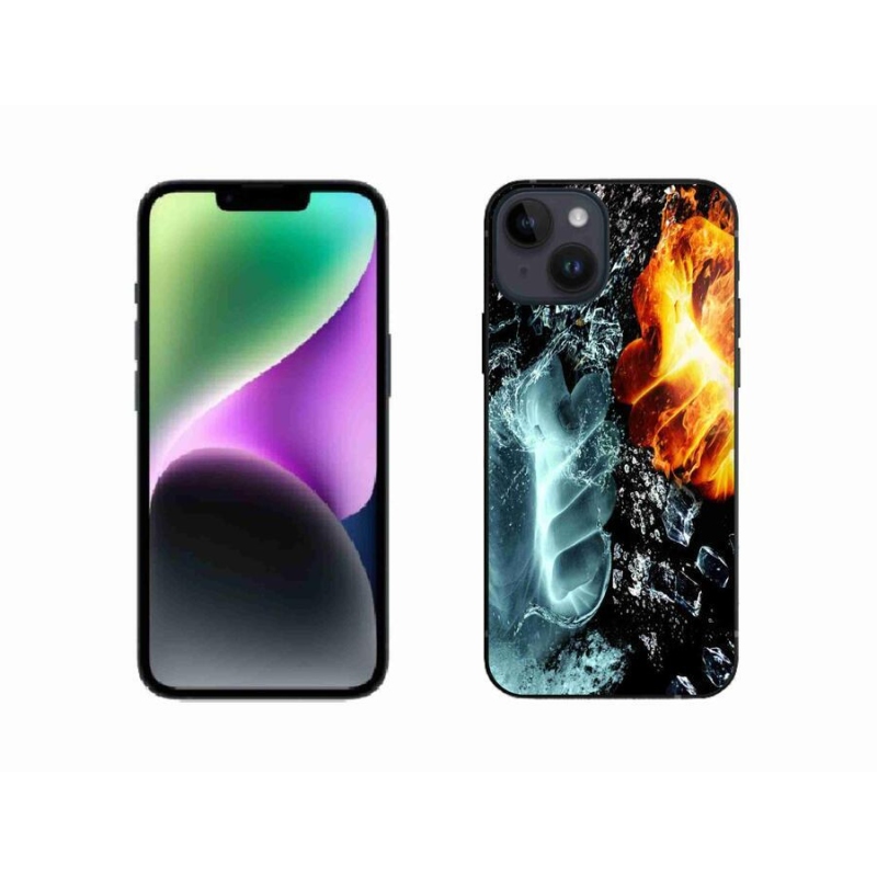 Zselés borítás mmCase iPhone 14 készülékhez - víz és tűz