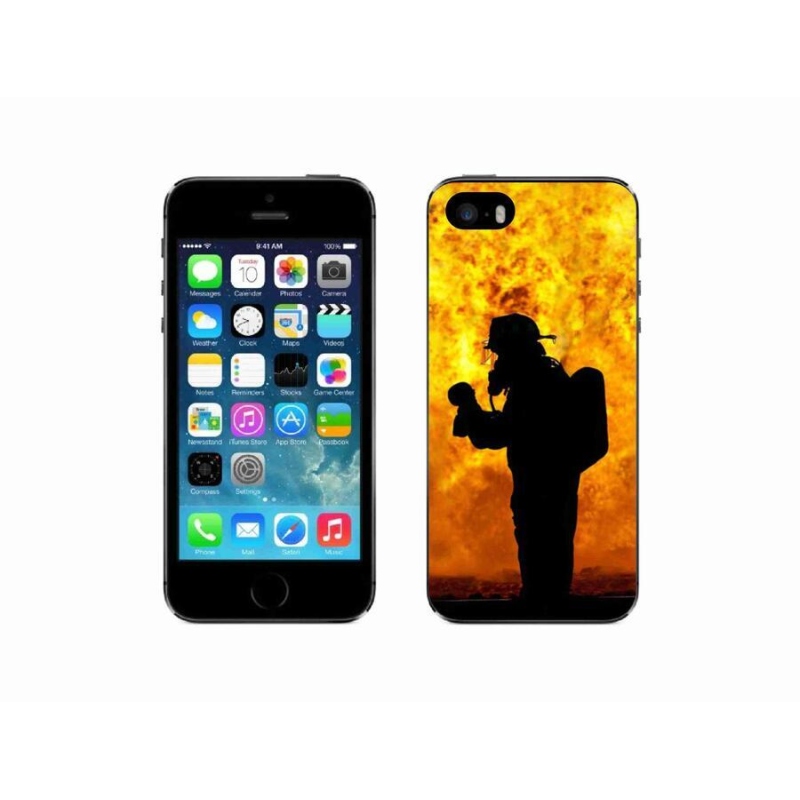 Gél borítás mmCase iPhone 5/5s készülékhez - tűzoltó
