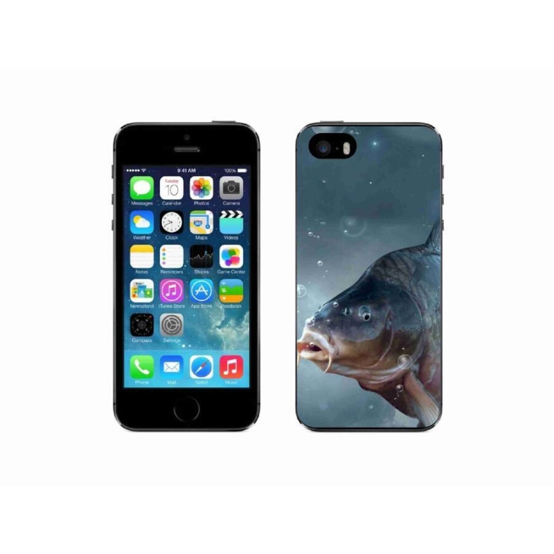 Gél borítás mmCase iPhone 5/5s készülékhez - ponty és buborékok