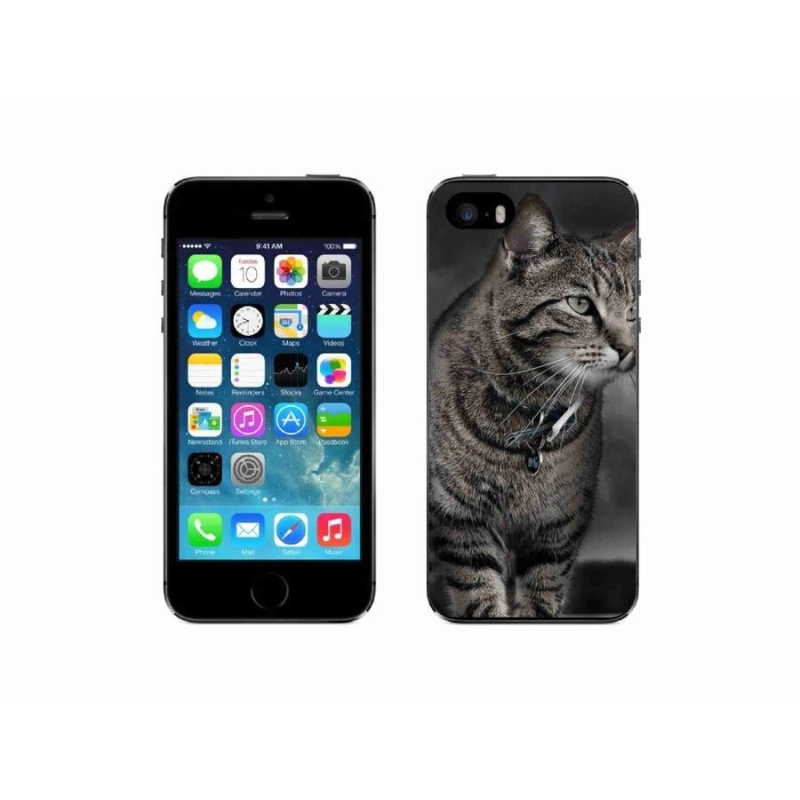 Zselés borítás mmCase iPhone 5/5s készülékhez - macska