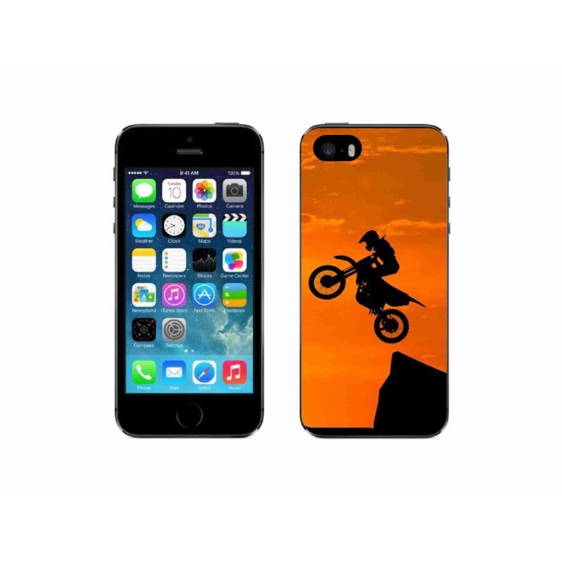 Zselés borítás mmCase iPhone 5/5s készülékhez - motocross