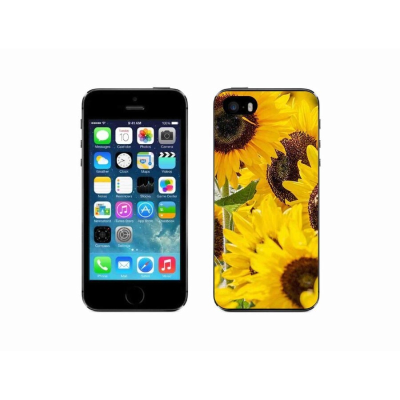 Zselés borítás mmCase iPhone 5/5s készülékhez - Napraforgó