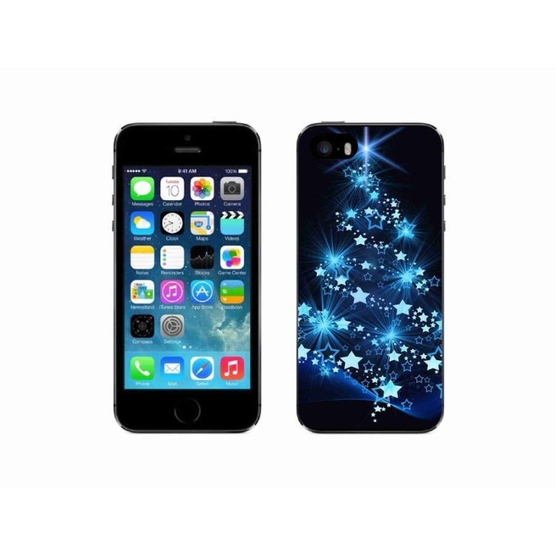 Gél borítás mmCase iPhone 5/5s készülékhez - karácsonyfa