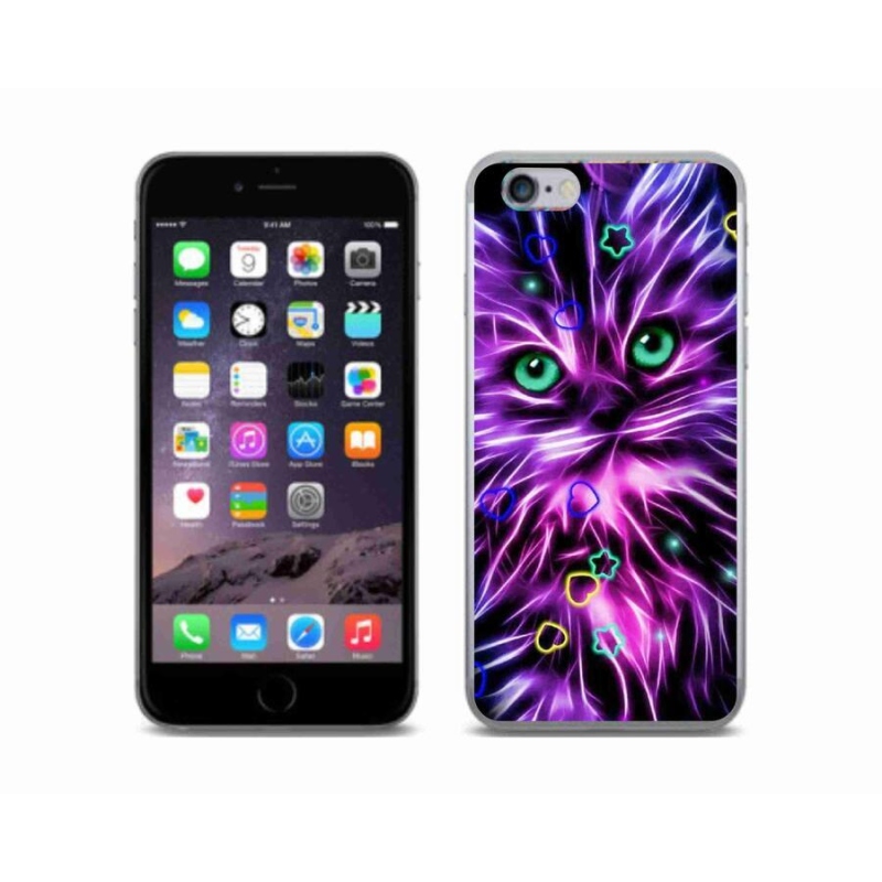 Zselés borítás mmCase iPhone 6/6S készülékhez - absztrakt macska
