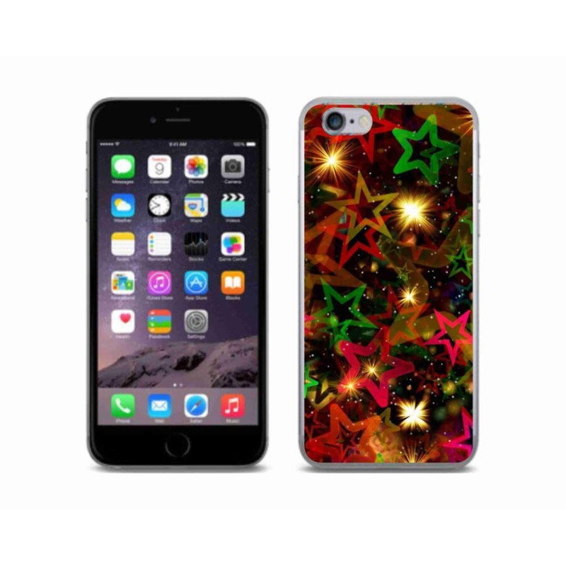 Zselés borítás mmCase iPhone 6/6S készülékhez - színes csillagok