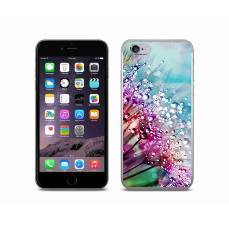 Gél borítás mmCase iPhone 6/6S készülékhez - színes virágok