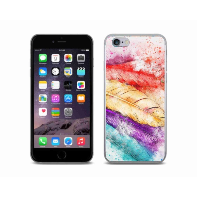 Zselés borítás mmCase iPhone 6/6S készülékhez - színes toll