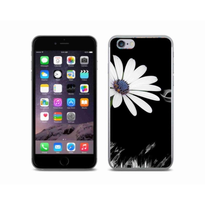 Zselés borítás mmCase iPhone 6/6S készülékhez - fehér virág