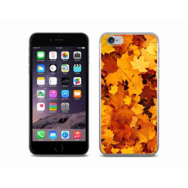 Gél borítás mmCase iPhone 6/6S készülékhez - juharlevelek