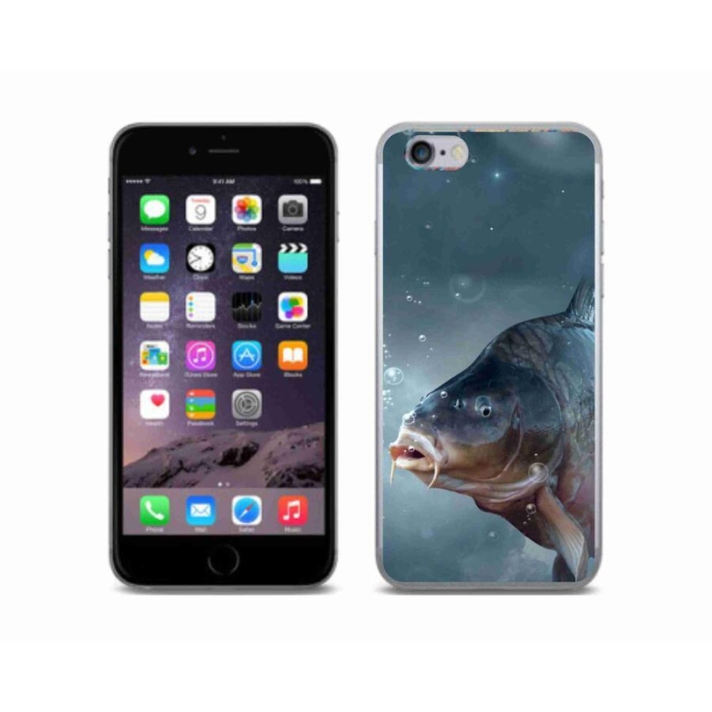 Gél borítás mmCase iPhone 6/6S készülékhez - ponty és buborékok