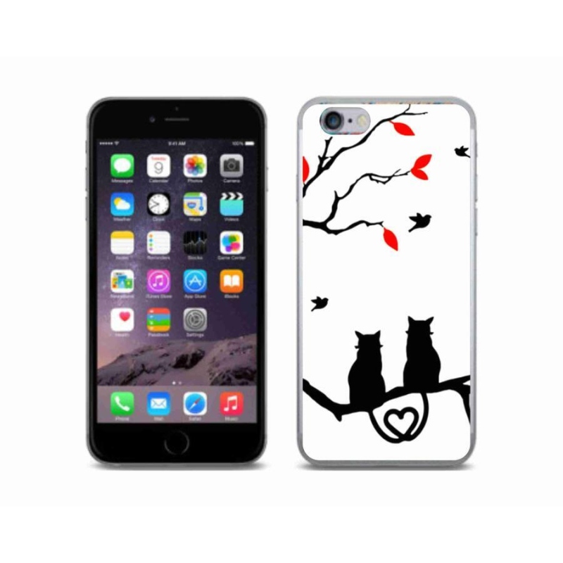 Zselés borítás mmCase iPhone 6/6S készülékhez - macska szeretet