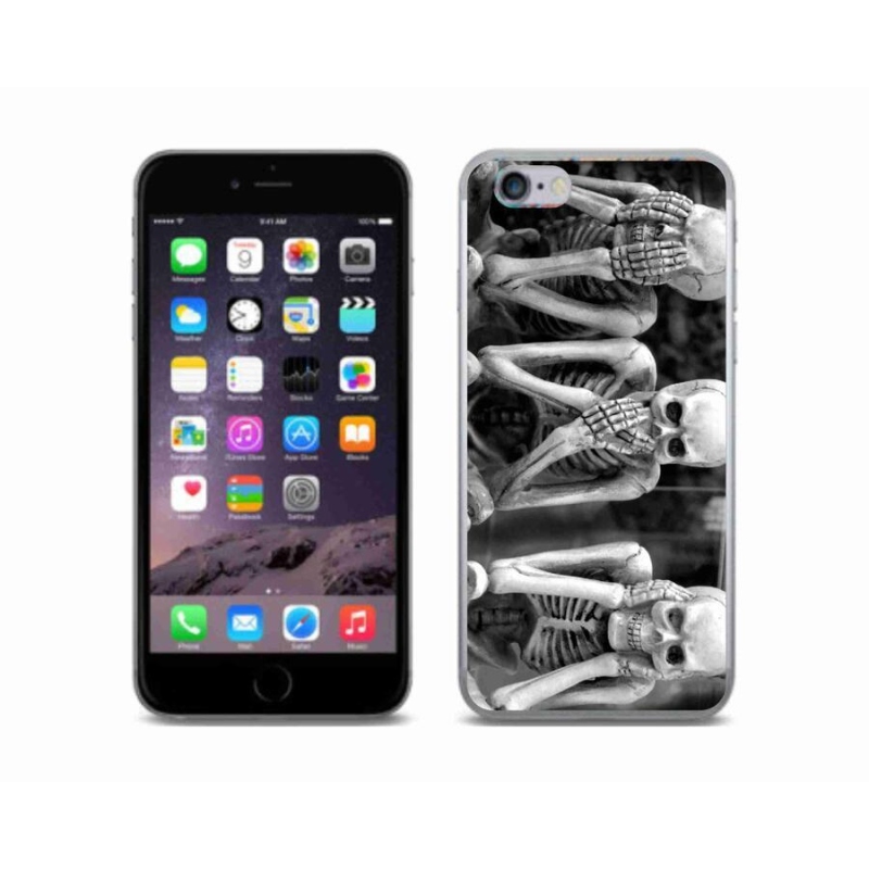 Zselés borítás mmCase iPhone 6/6S készülékhez - csontvázak