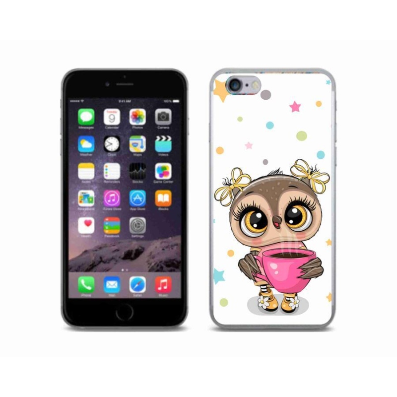 Zselés borítás mmCase iPhone 6/6S készülékhez - rajzfilm bagoly