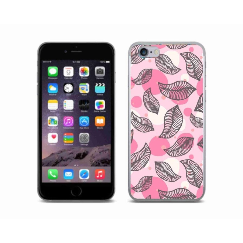 Zselés borítás mmCase iPhone 6/6S készülékhez - rajzfilmes hulló levelek