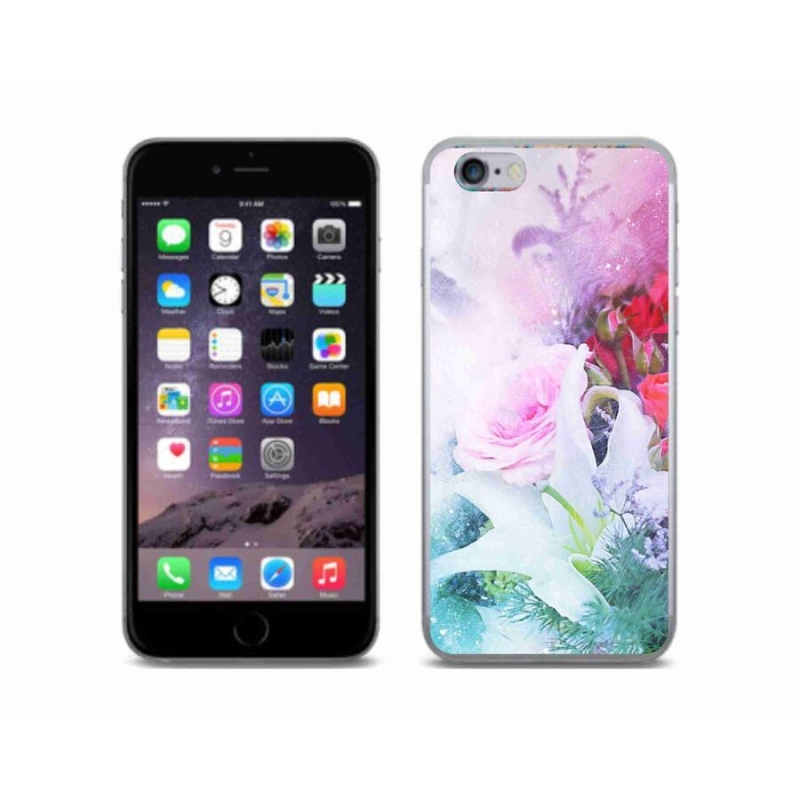 Zselés borítás mmCase iPhone 6/6S készülékhez - virágok 4