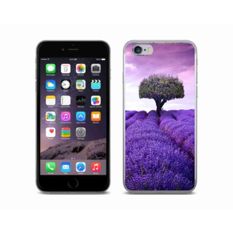 Zselés borítás mmCase iPhone 6/6S készülékhez - levendula rét