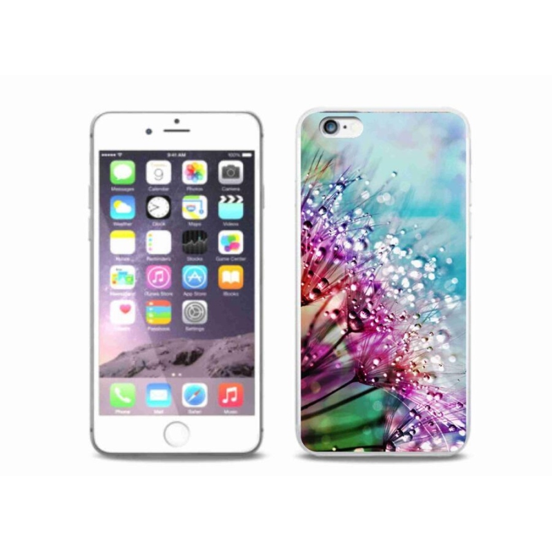 Zselés borítás mmCase iPhone 6/6S Plus készülékhez - színes virágok