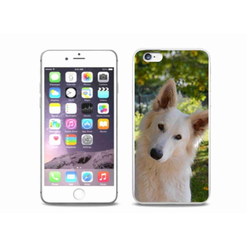 Zselés borítás mmCase iPhone 6/6S Plus készülékhez - fehér Swiss Shepherd 1