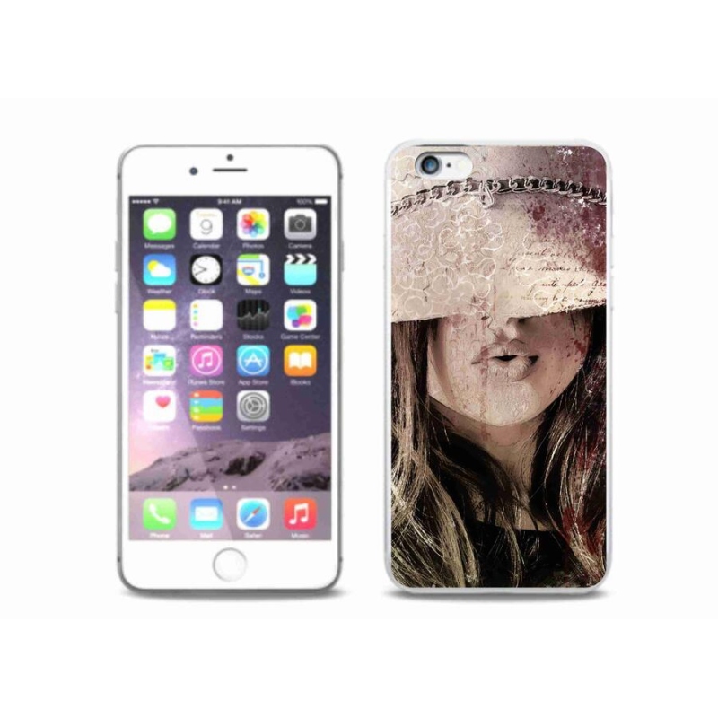 Gél védőburkolat mmCase iPhone 6/6S Plus készülékhez - lány