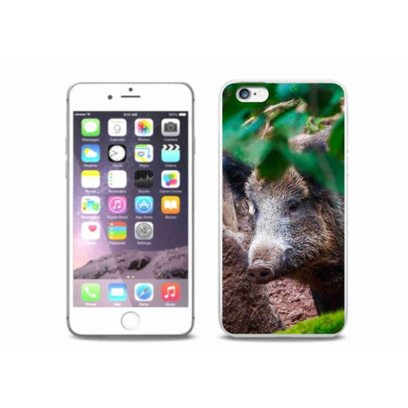 Zselés borítás mmCase iPhone 6/6S Plus készülékhez - vaddisznó