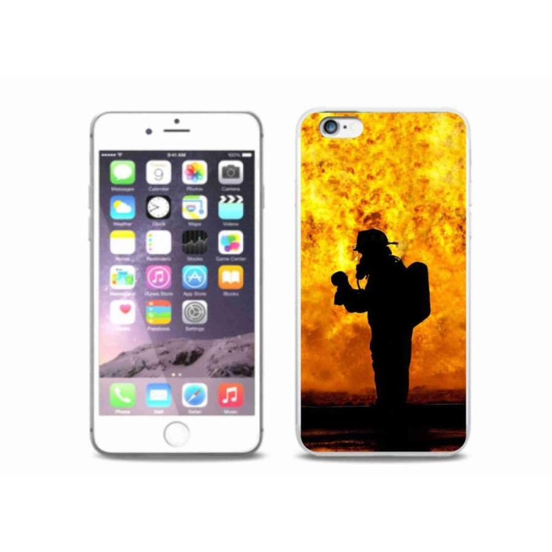 Gél borítás mmCase iPhone 6/6S Plus készülékhez - tűzoltó