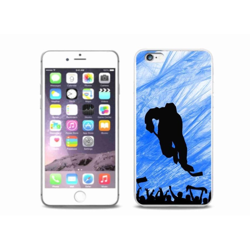 Zselés borítás mmCase iPhone 6/6S Plus készülékhez - hokijátékos
