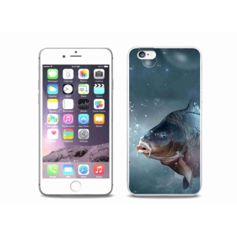 Gél borítás mmCase iPhone 6/6S Plus készülékhez - ponty és buborékok