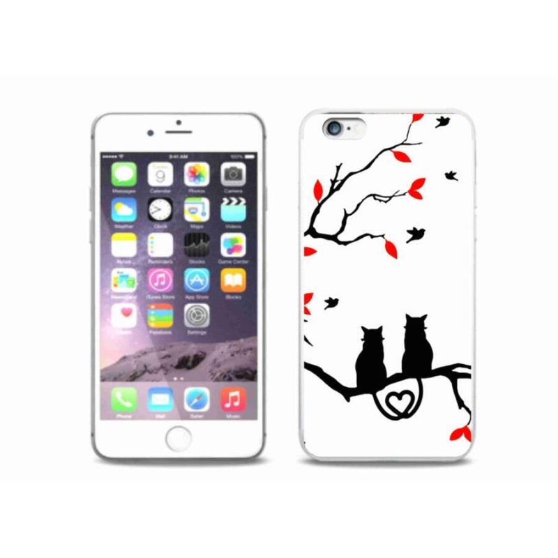 Zselés borítás mmCase iPhone 6/6S Plus készülékhez - macska szeretet