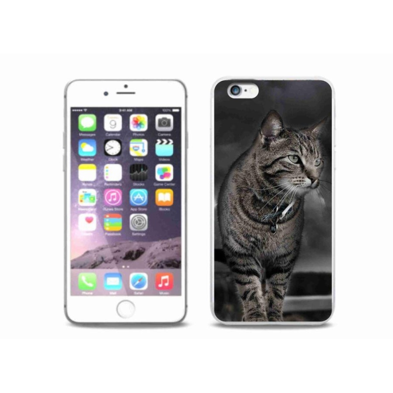 Zselés borítás mmCase iPhone 6/6S Plus készülékhez - macska