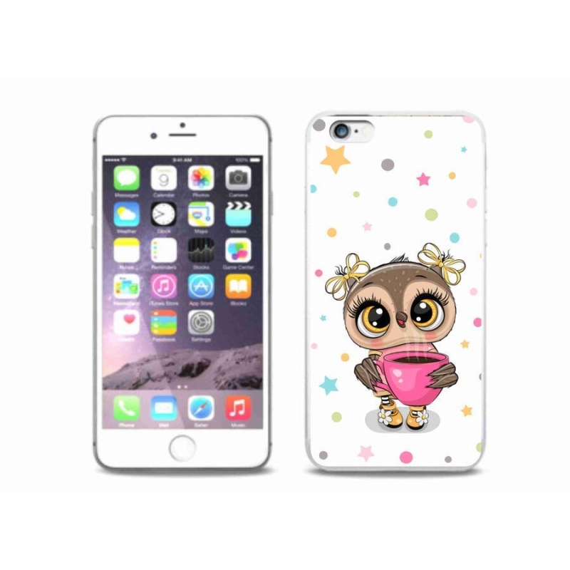 Zselés borítás mmCase iPhone 6/6S Plus készülékhez - rajzfilm bagoly