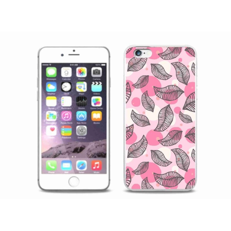 Zselés borítás mmCase iPhone 6/6S Plus készülékhez - rajzfilmes hulló levelek