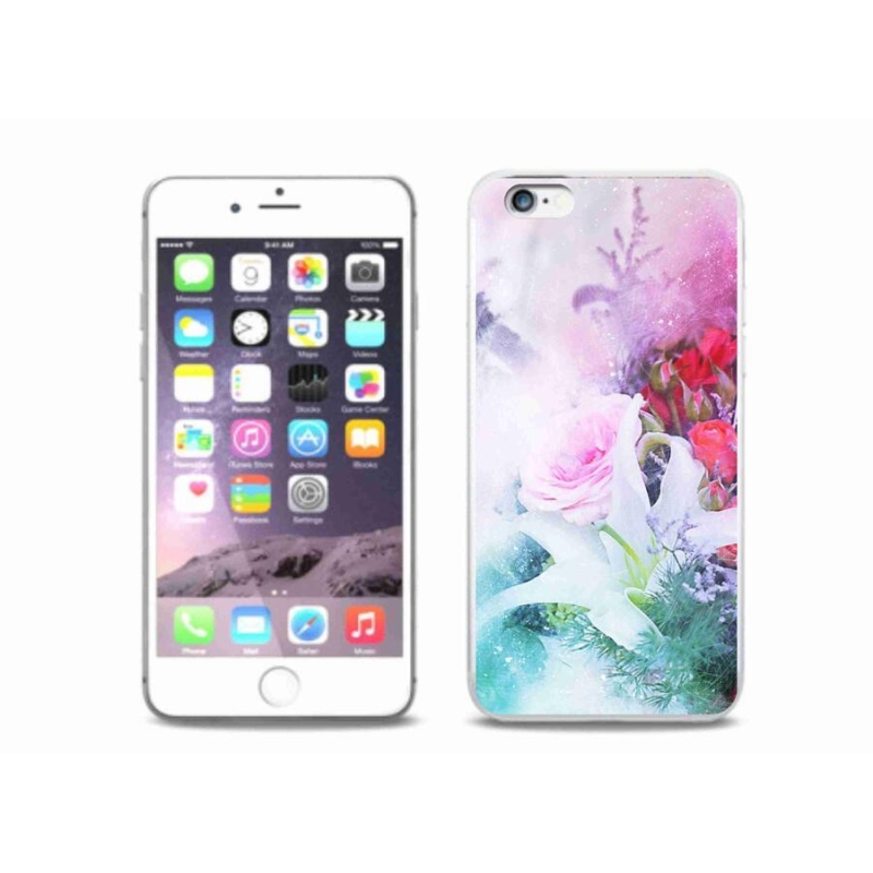 Zselés borítás mmCase iPhone 6/6S Plus készülékhez - virágok 4