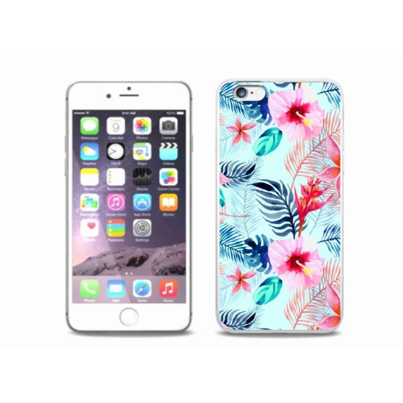 Zselés borítás mmCase iPhone 6/6S Plus készülékhez - virágok