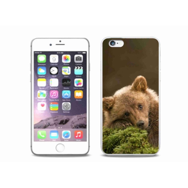 Zselés borítás mmCase iPhone 6/6S Plus készülékhez - medve