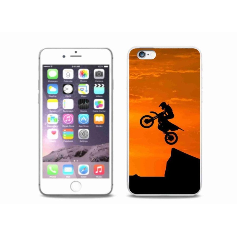 Zselés borítás mmCase iPhone 6/6S Plus készülékhez - motocross